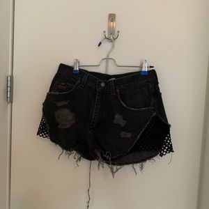 LF shorts with mesh on the side